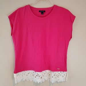 Tommy Hilfiger Lace-bottom Top